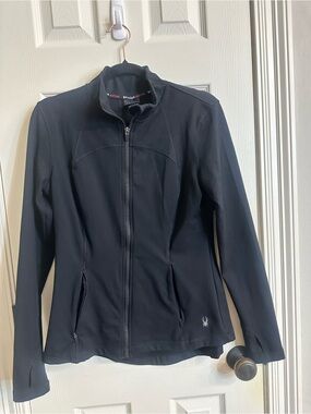 Spyder Women's Black Full-Zip Active Utility Jacket